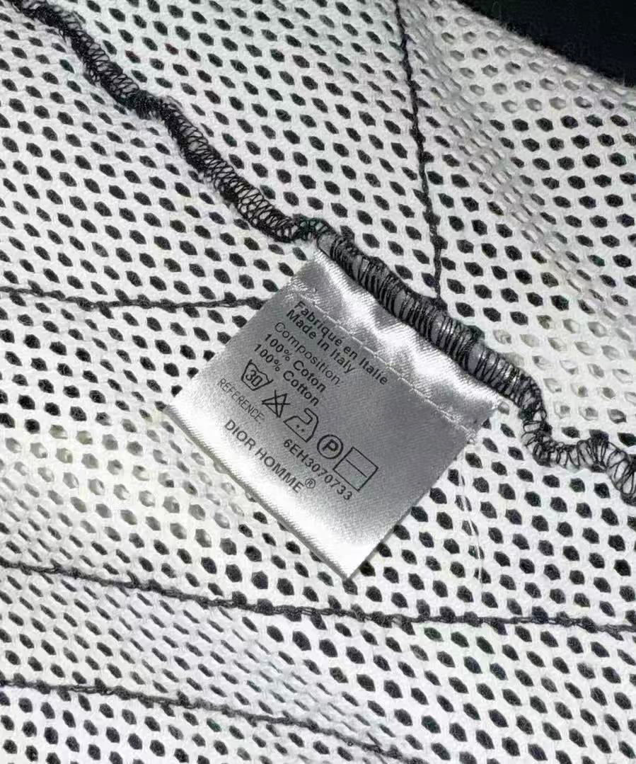 Dior Homme 06ss by Hedi Slimane perforated mesh flag tank top