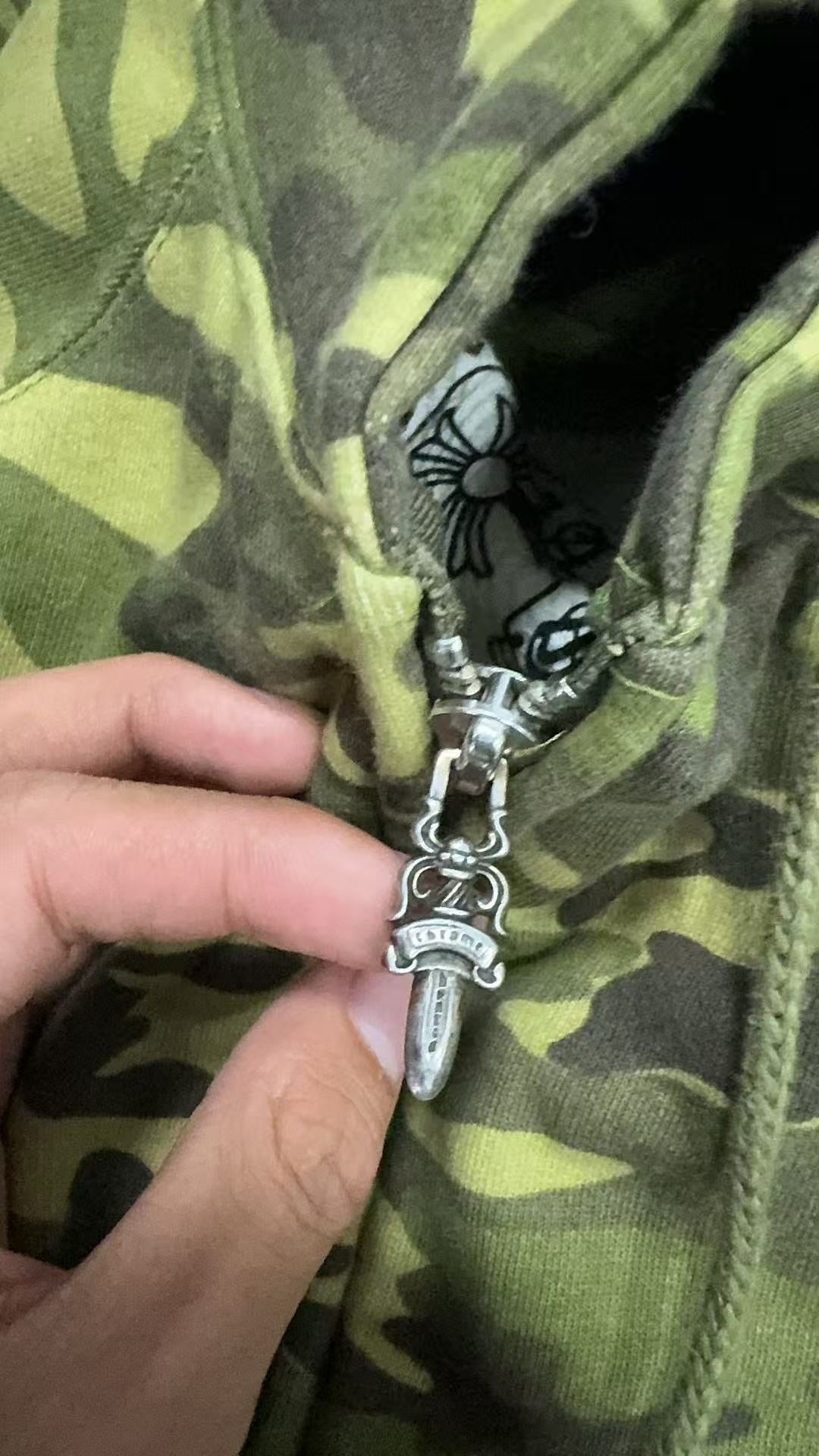 Chrome Hearts camo hoodie