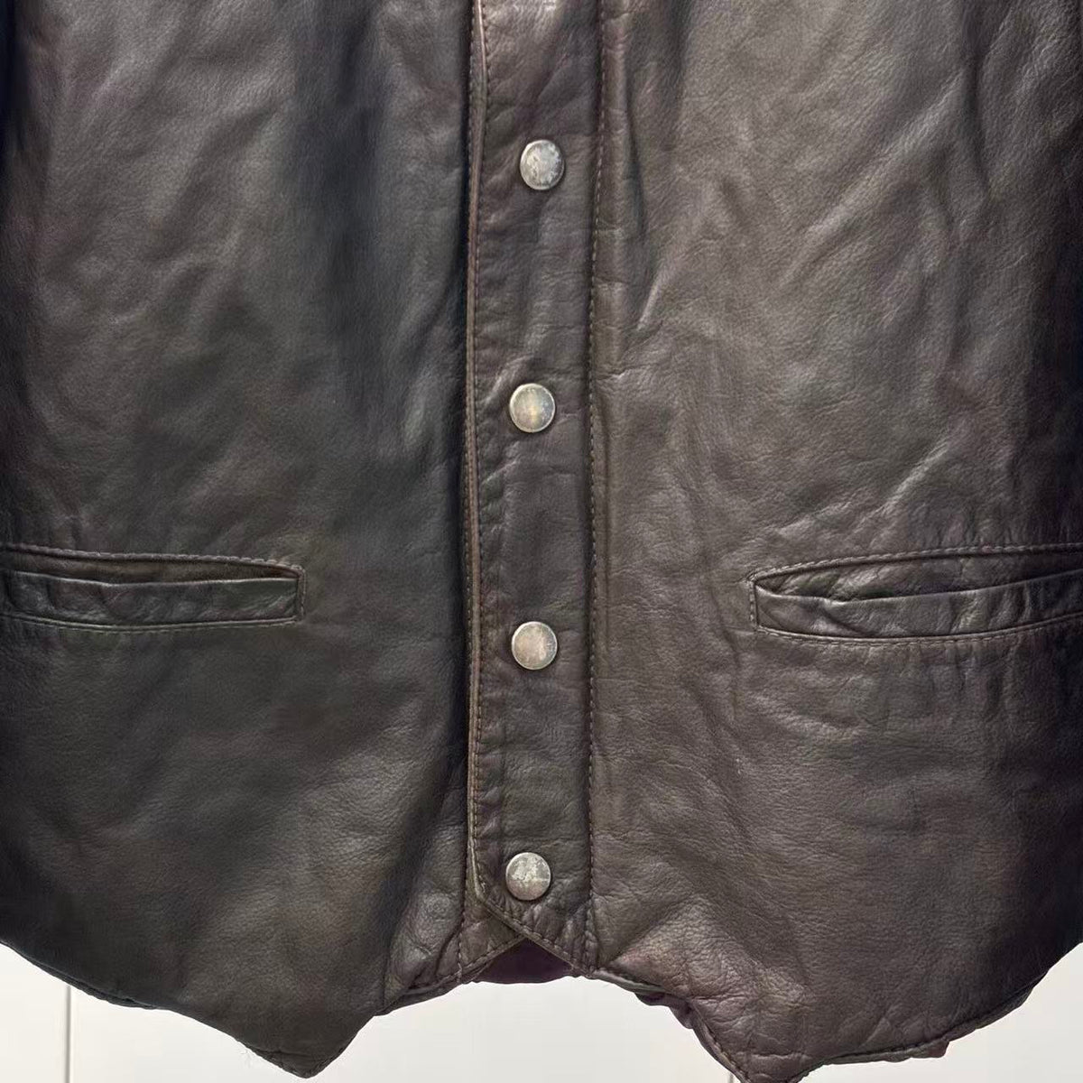 Maison Martin Margiela 06AW Deconstructed Leather Panel Down Jacket