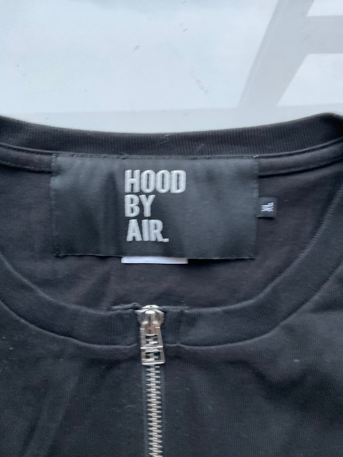 Hood by air zip up T-shirt