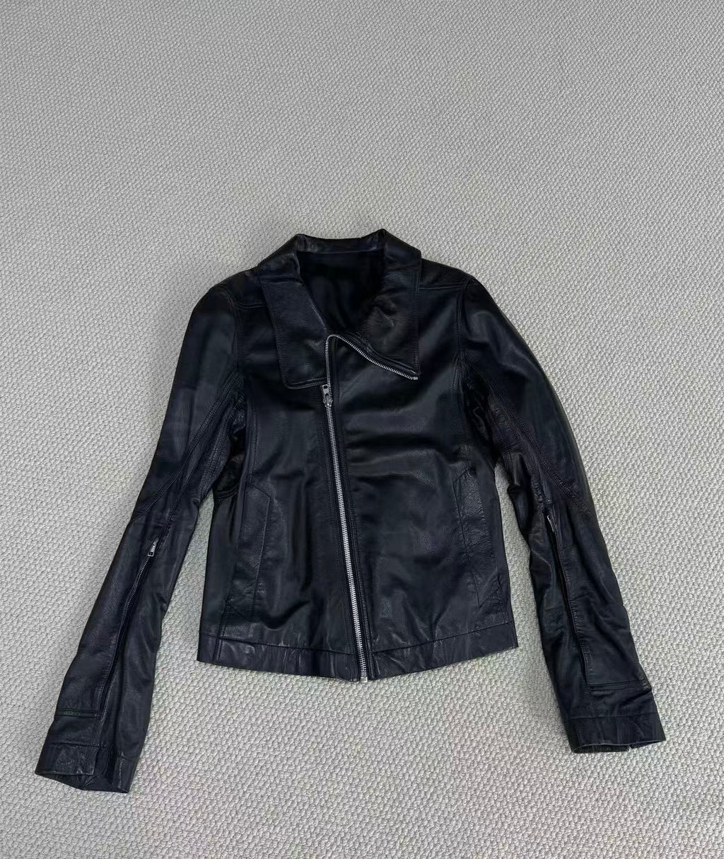 Rick Owens 15SS Stooges Lamb Leather Biker Jacket