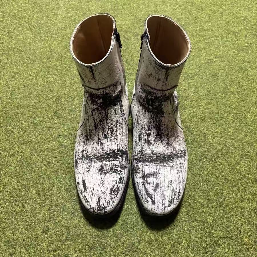 Maison Martin Margiela HM Hand Printed Boots