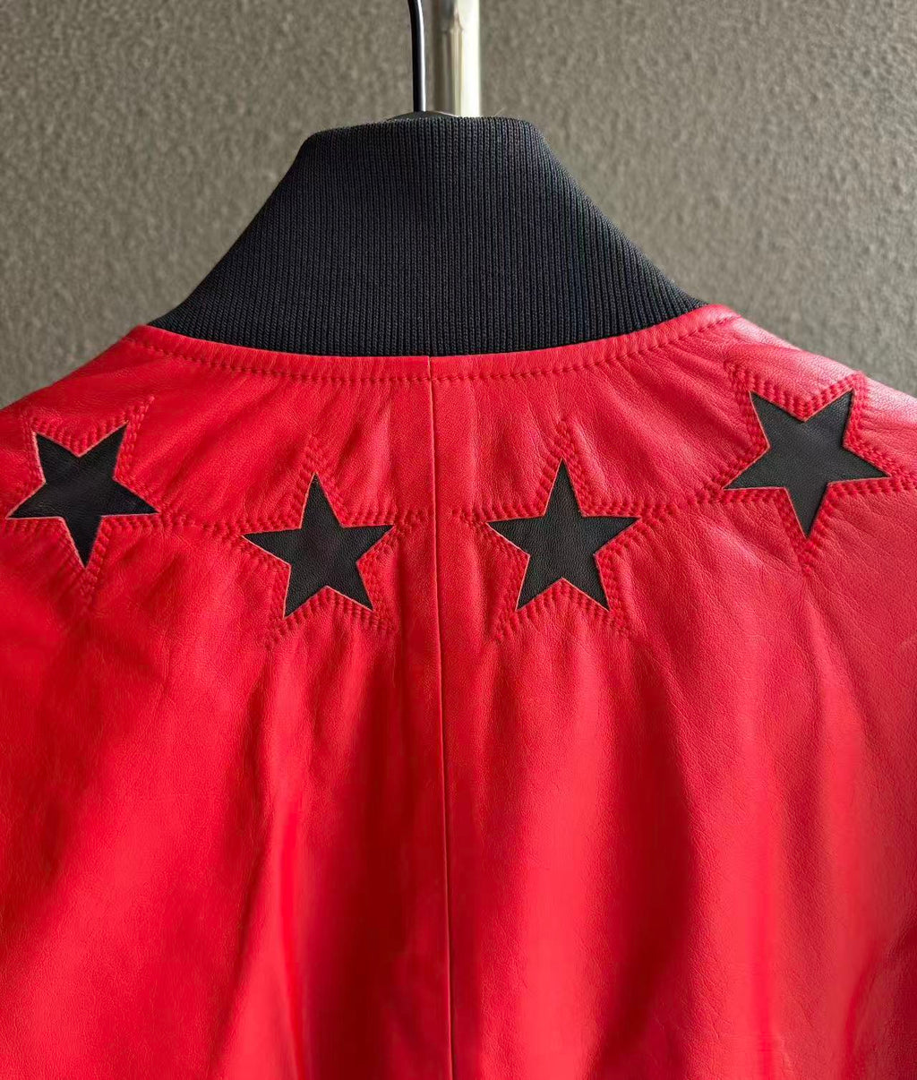 Givenchy Lambskin Star Varsity Jacket