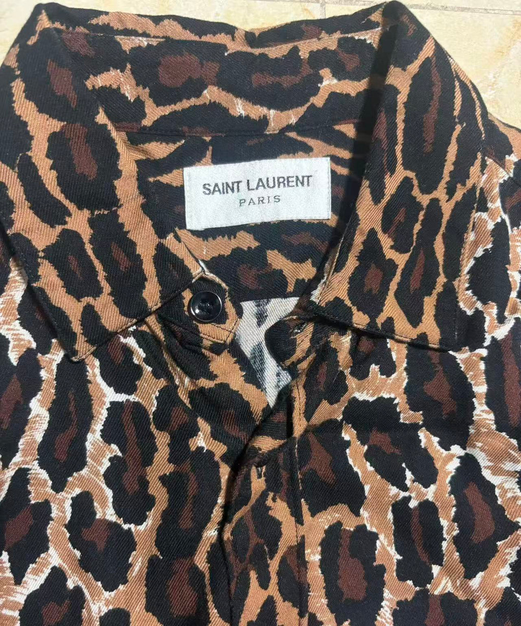Saint Laurent 2016 Leopard Shirt