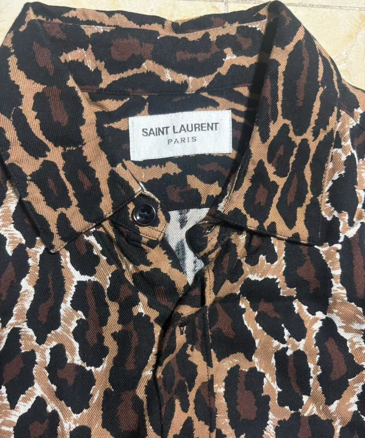 Saint Laurent 2016 Leopard Shirt
