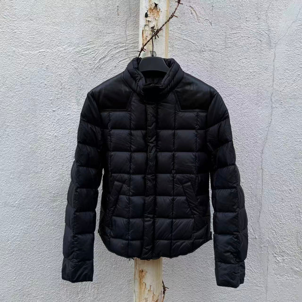 Balmain Homme 10AW Black Puffer Zip Coa