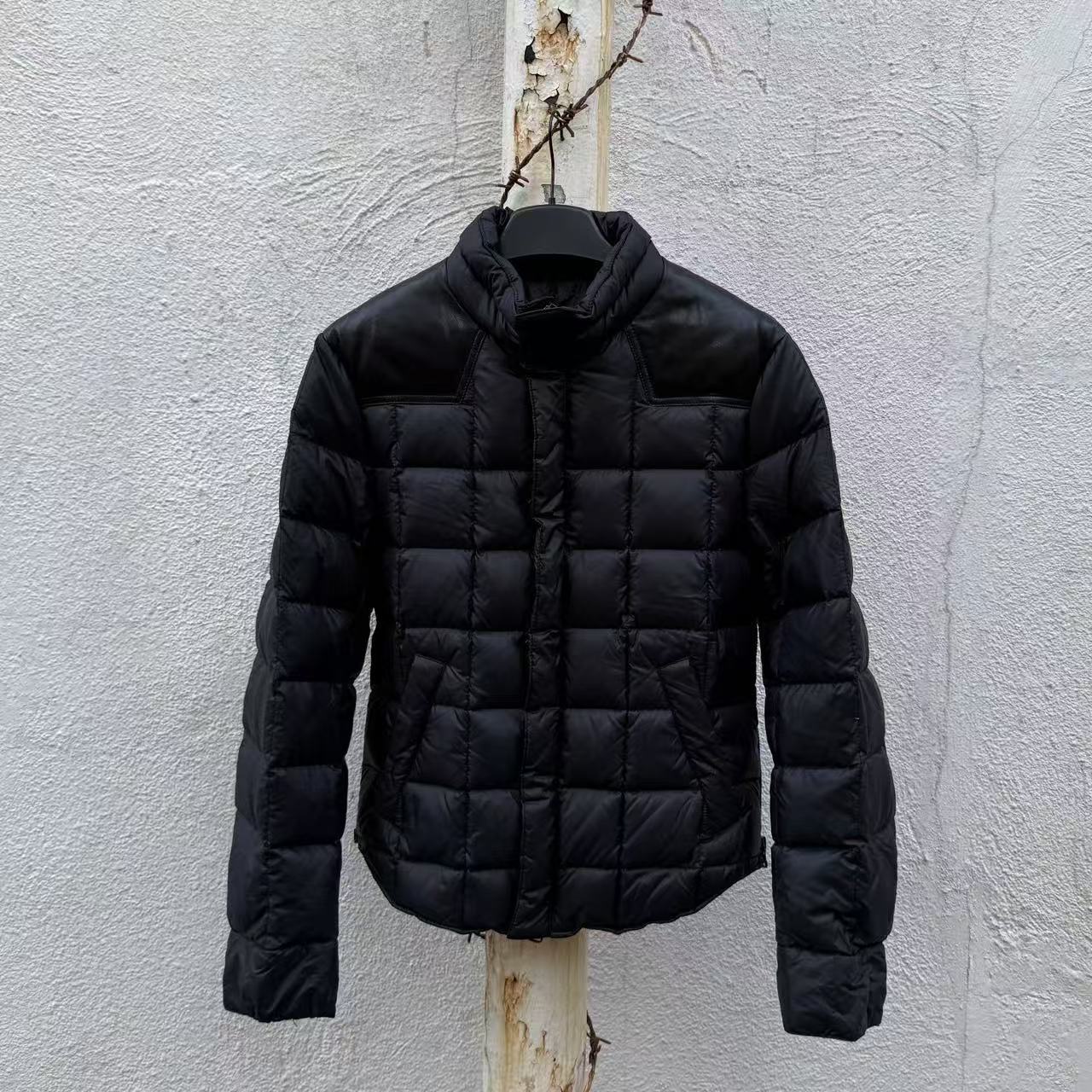 Balmain Homme 10AW Black Puffer Zip Coa