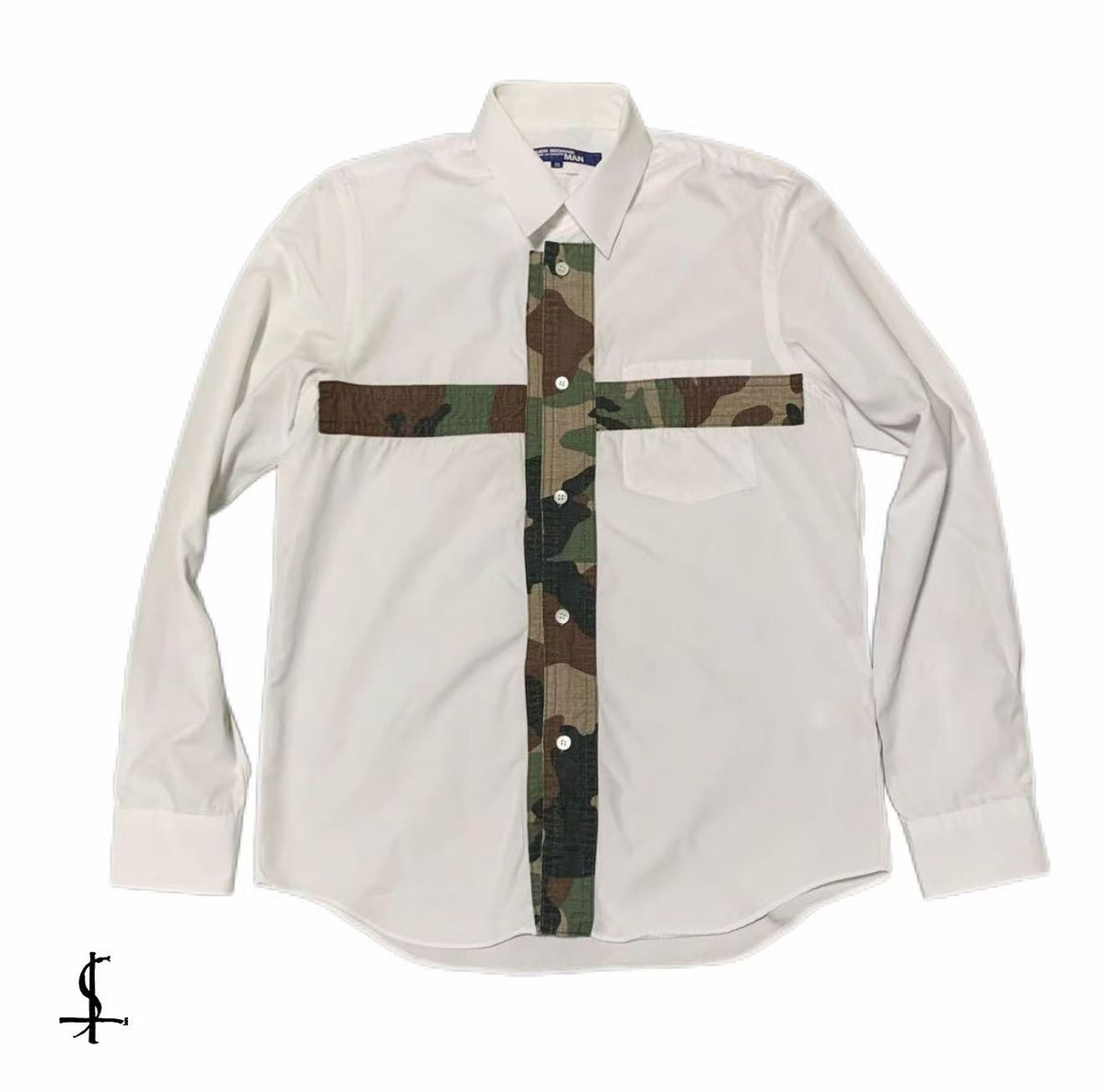 Junya Watanabe 06AW Camo Cross Shirt