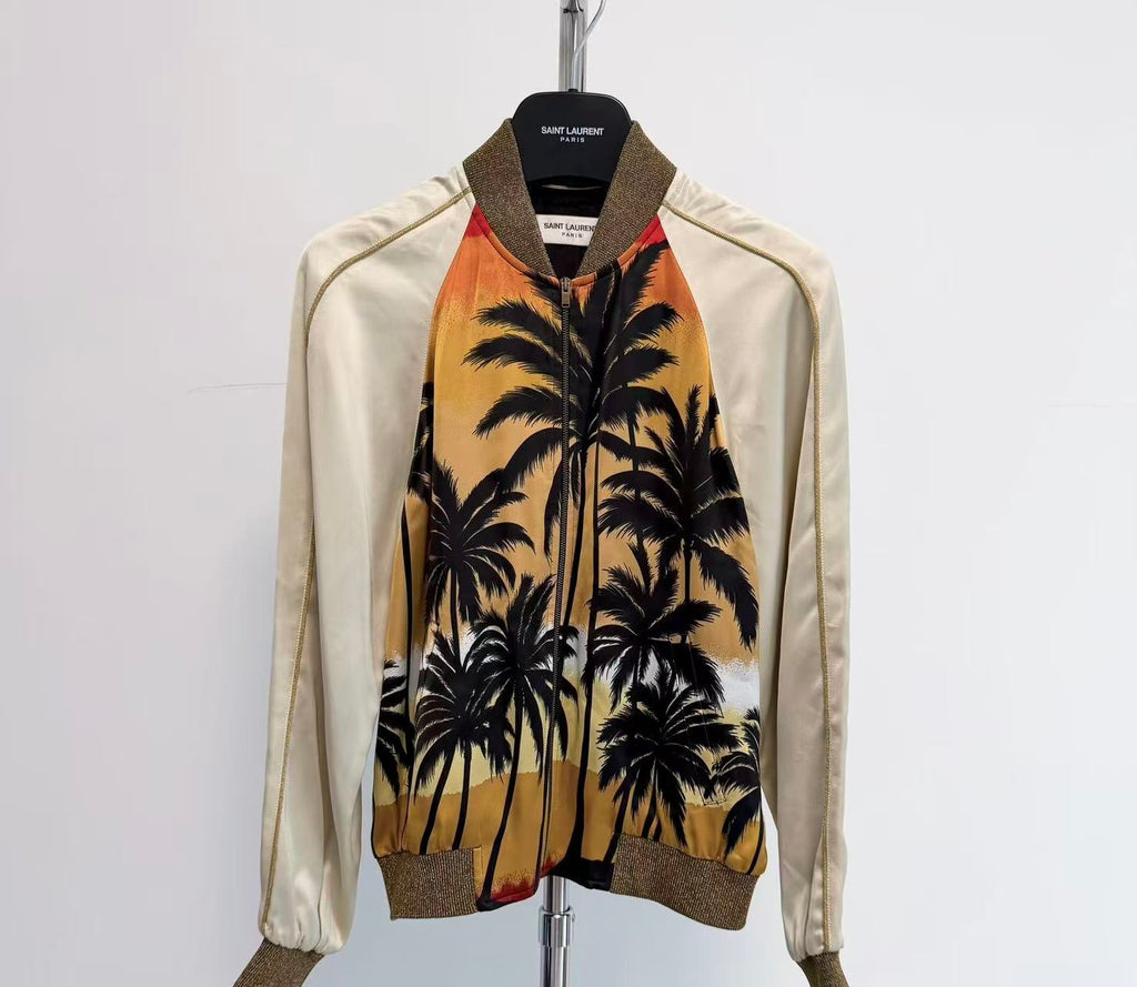 Saint Laurent 16ss Surf Sound Palm Tree Jacket