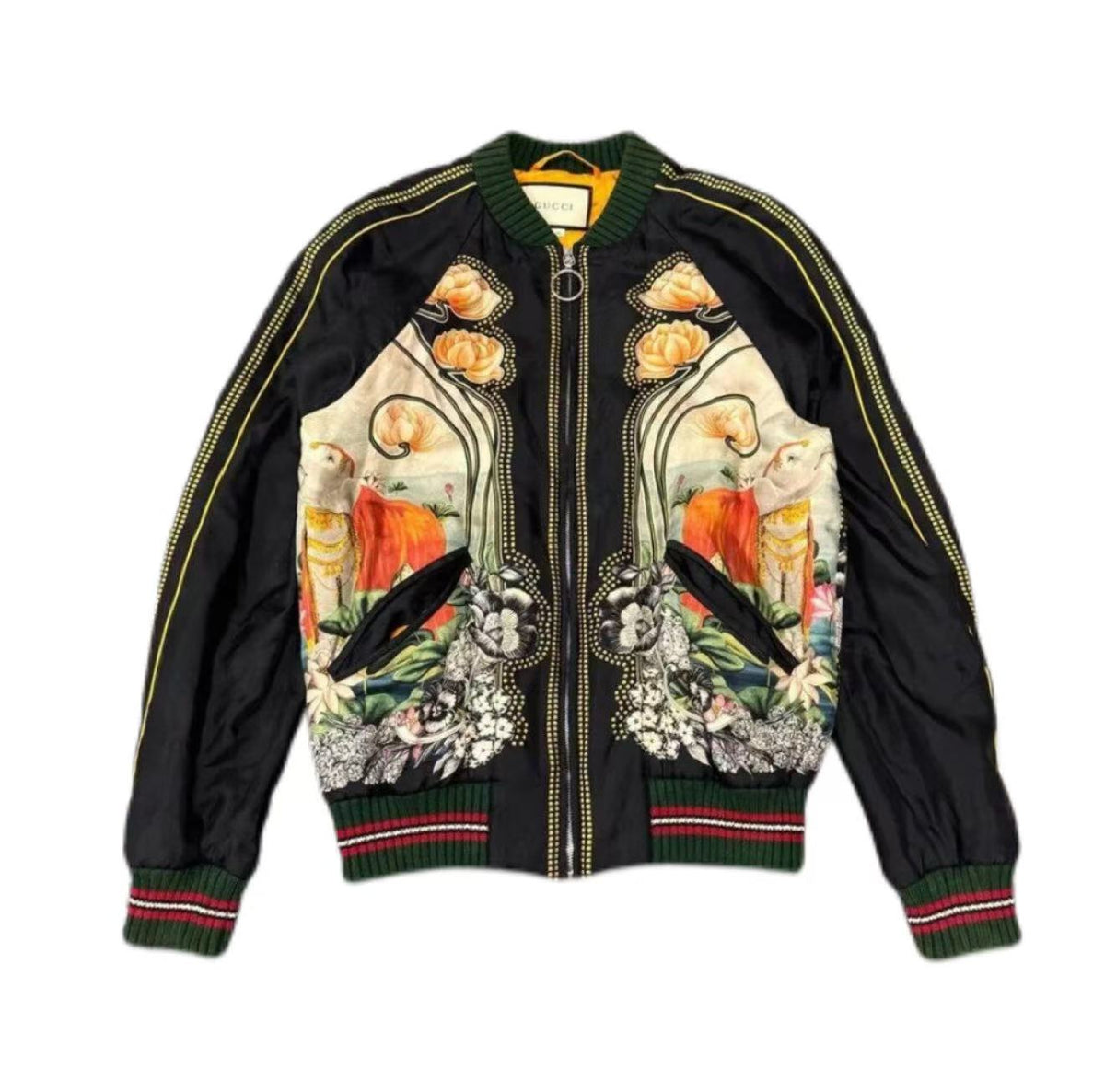 Gucci 17FW Silk Bomber Jacket