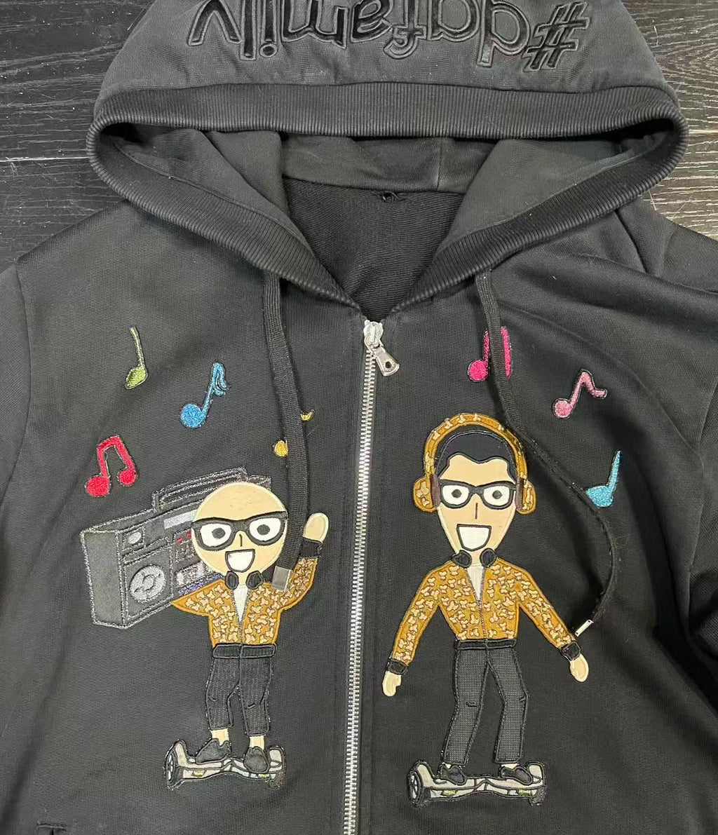 Dolce & Gabbana DG Family Zip Up Hoodie