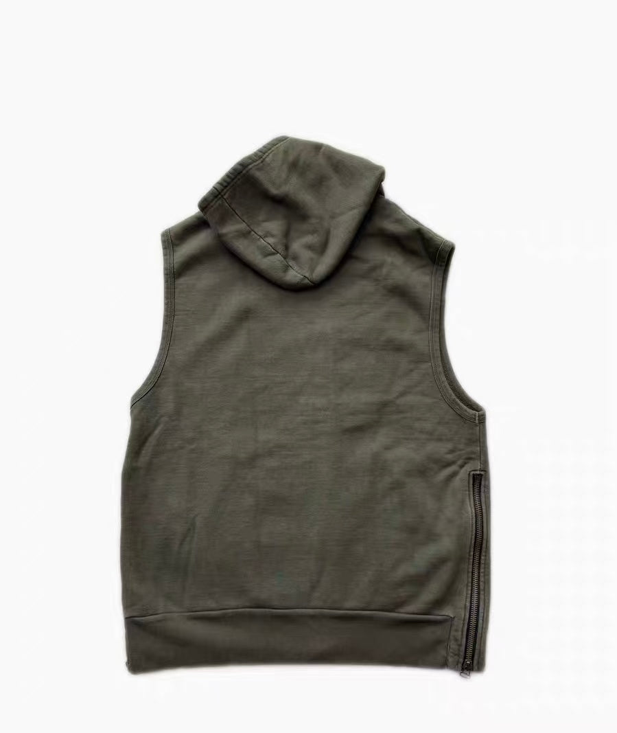 Balmain Homme 10SS Sleeveless Zip Hoodie