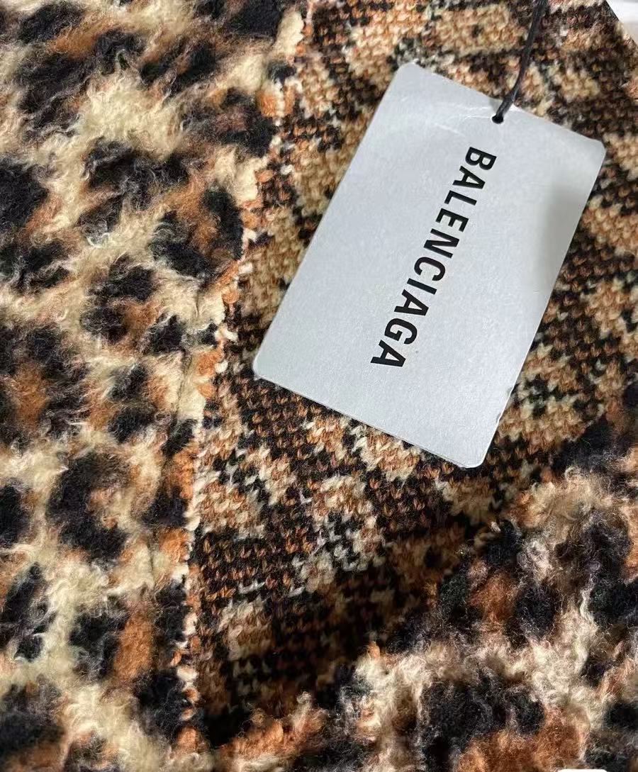 Balenciaga Jacquard-knit wool-blend sweater