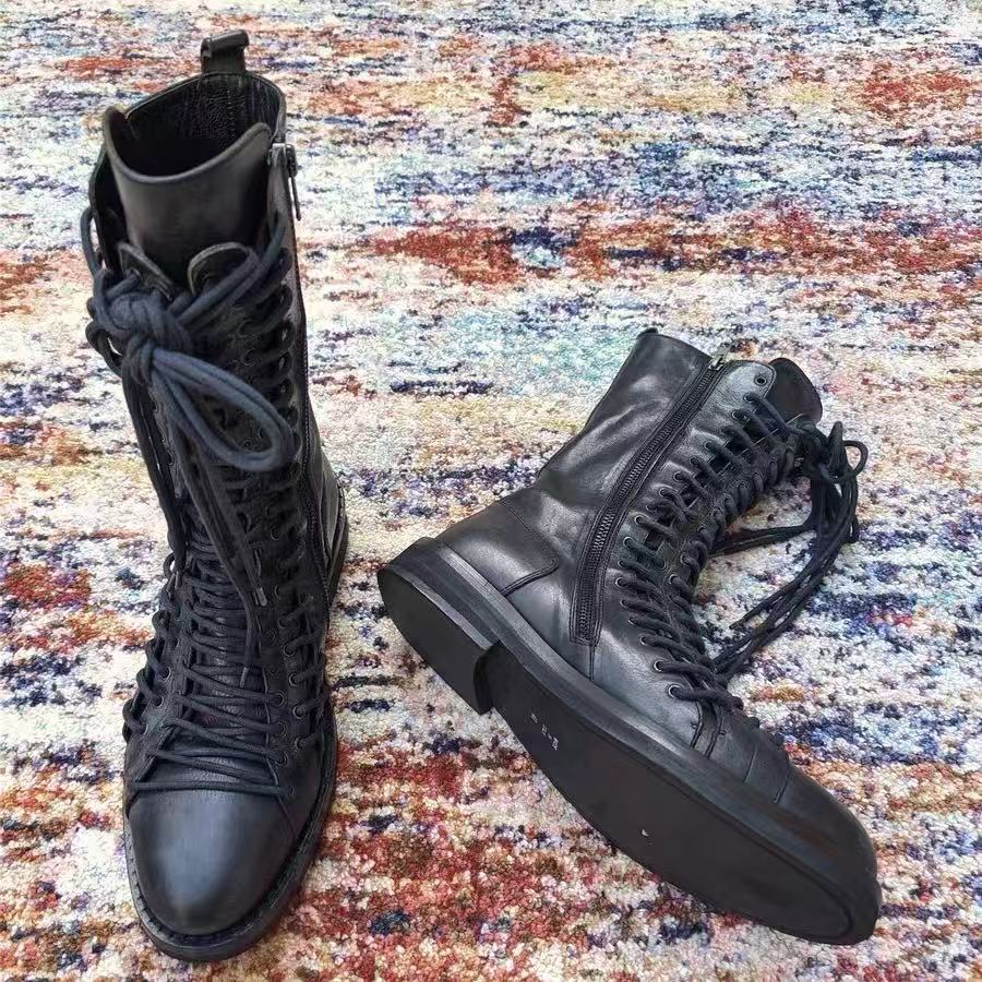 Ann Demeulemeester 11AW Triple Lace Boots