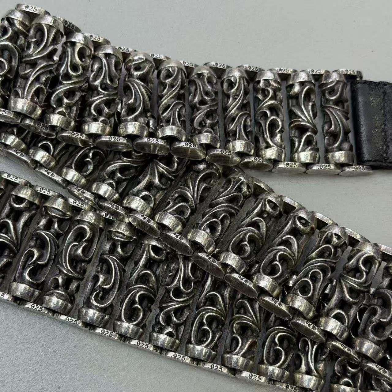 Chrome Hearts Celtic Roller Leather Belt