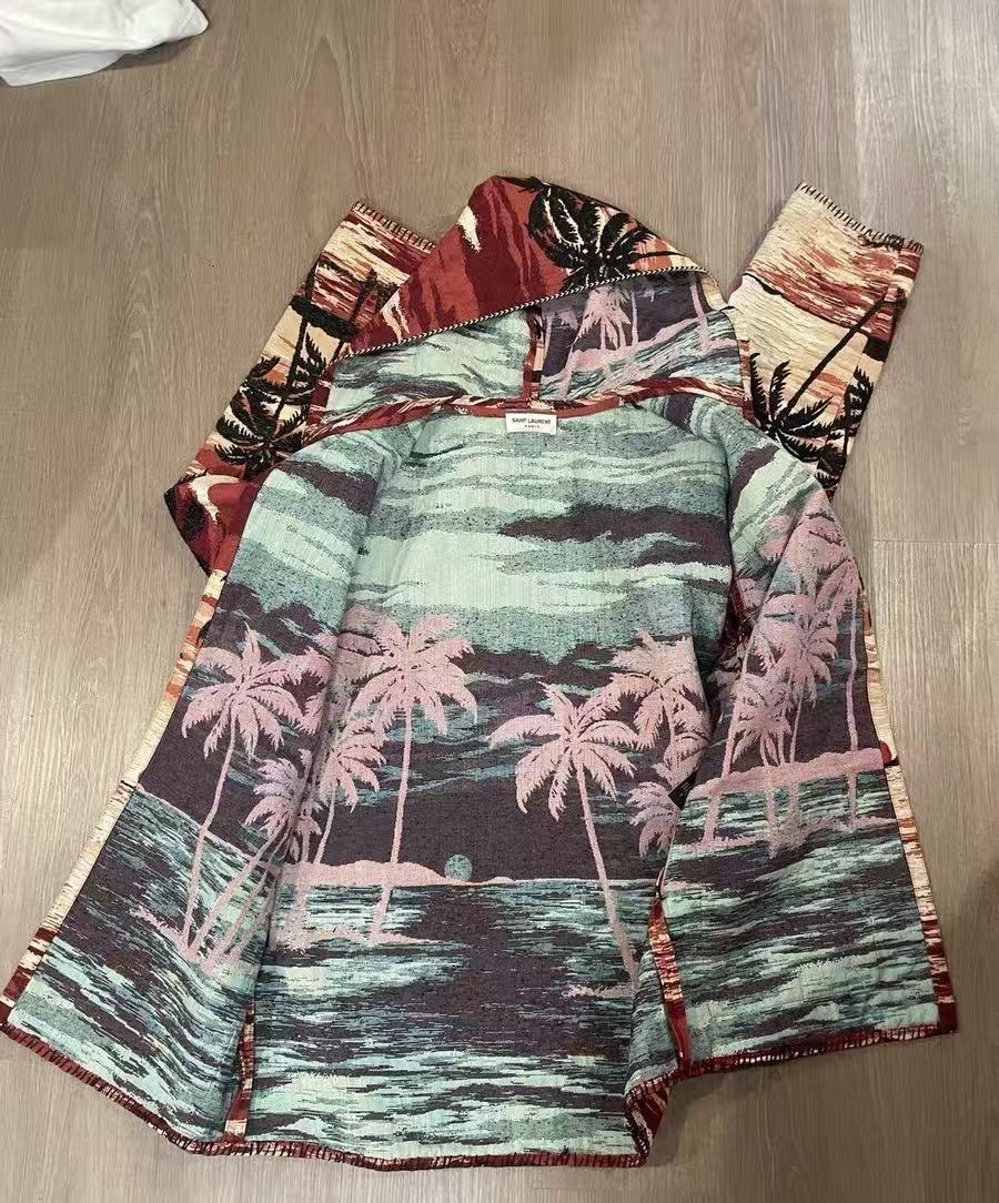 Saint Laurent 16SS Palm Tree Cape Jacket
