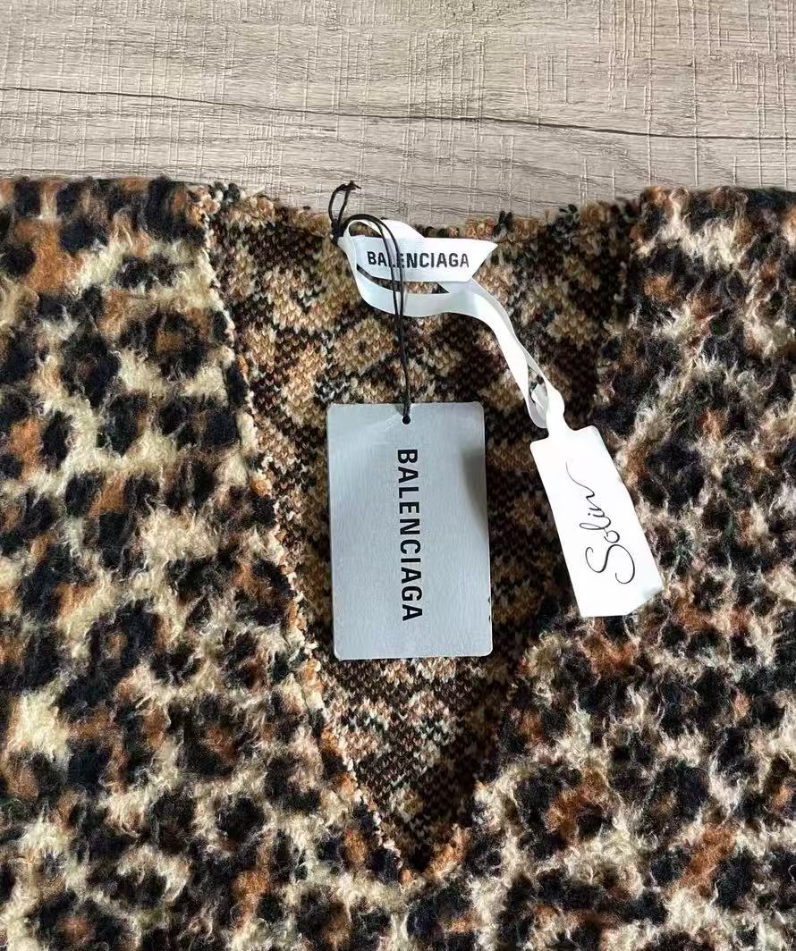 Balenciaga Jacquard-knit wool-blend sweater