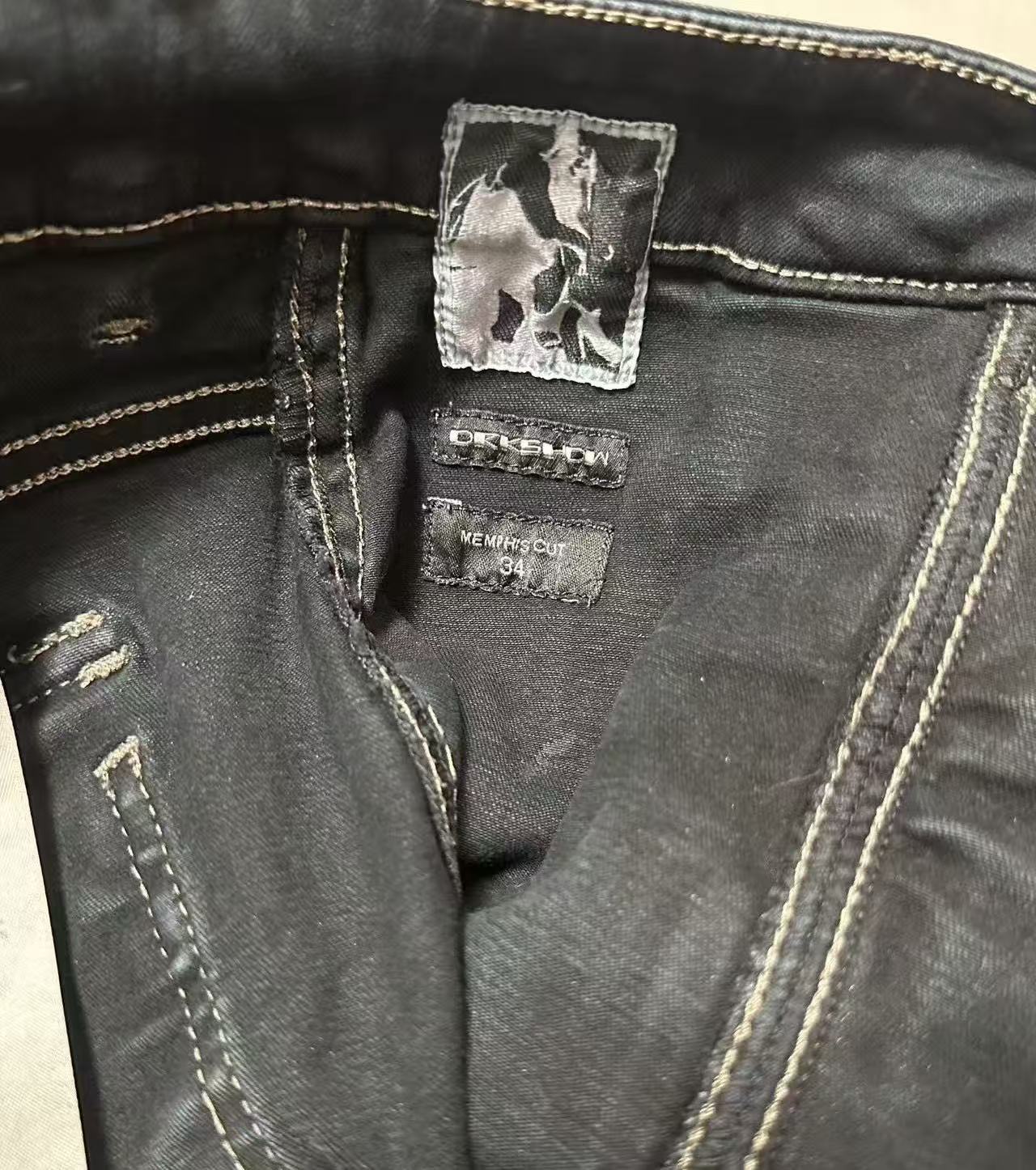 Rick Owens Drkshdw 18AW Memphis Cut Jeans