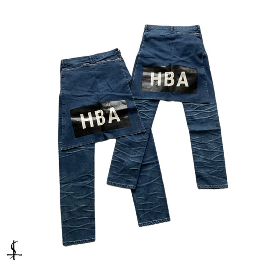 Hood by air cape denim jeans