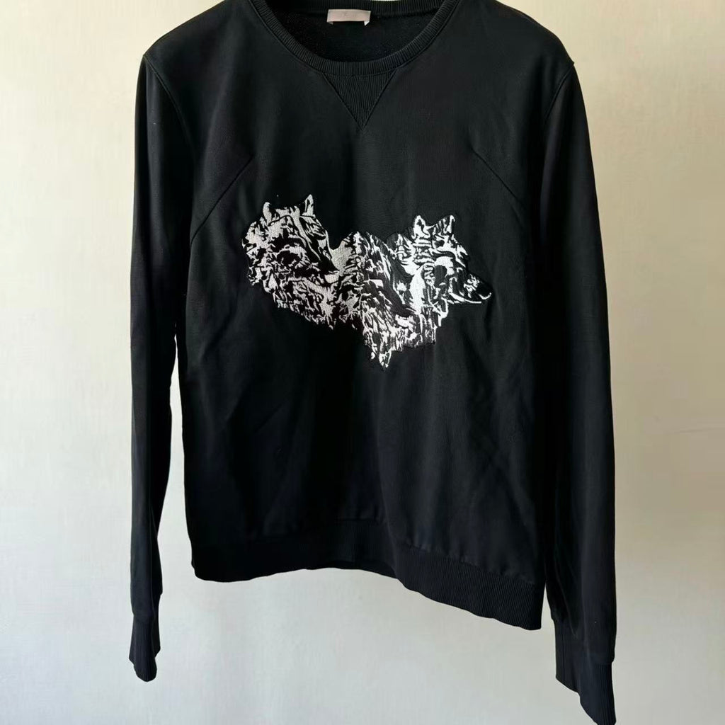 Dior Homme 2005ss Wolf Heart crewneck Sweatshirt