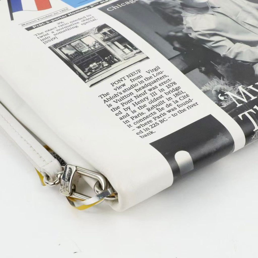 Louis Vuitton 21AW By Virgil Abloh Newspaper Print Pouch
