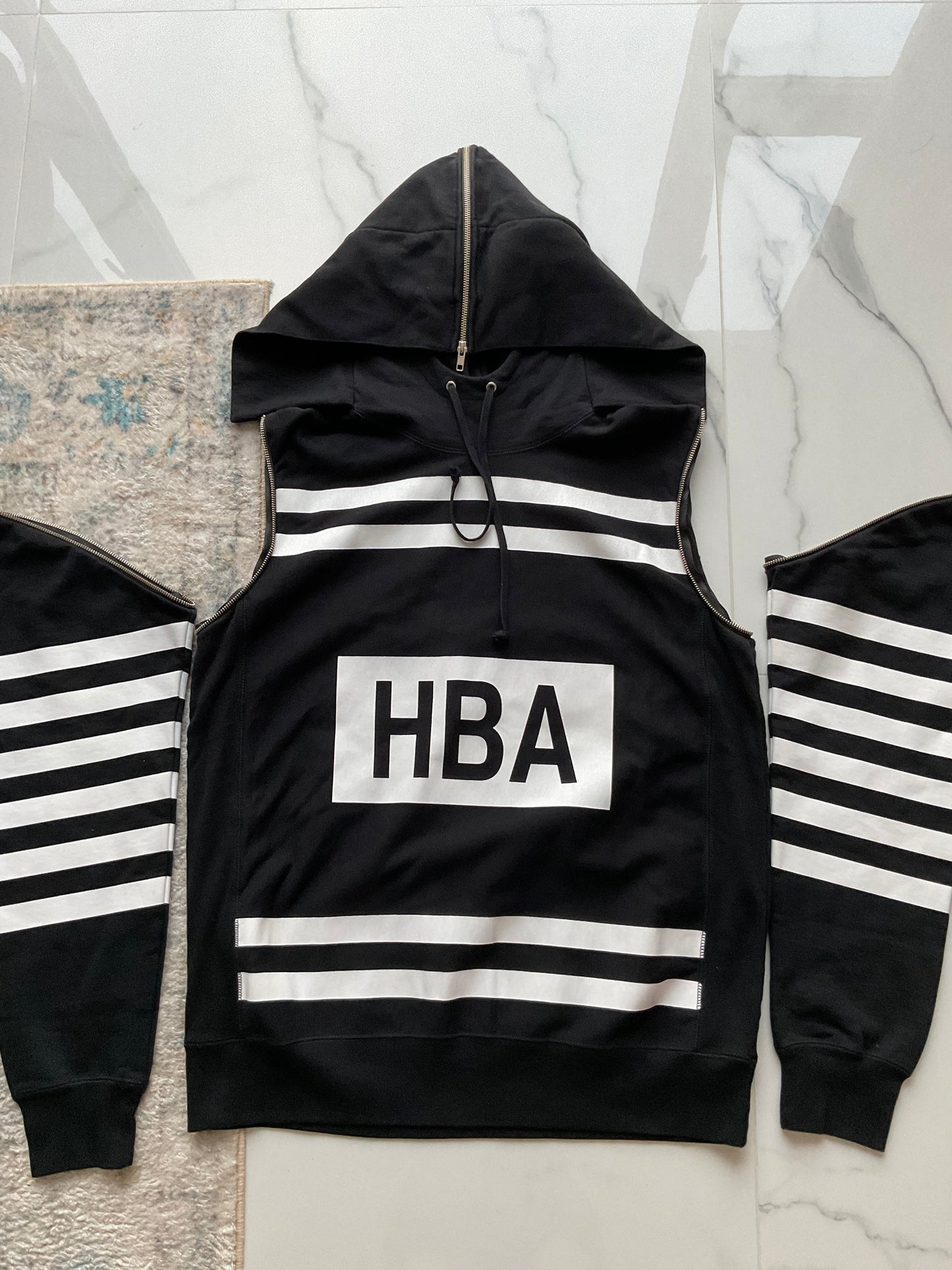 Hood by air open zip hoodie