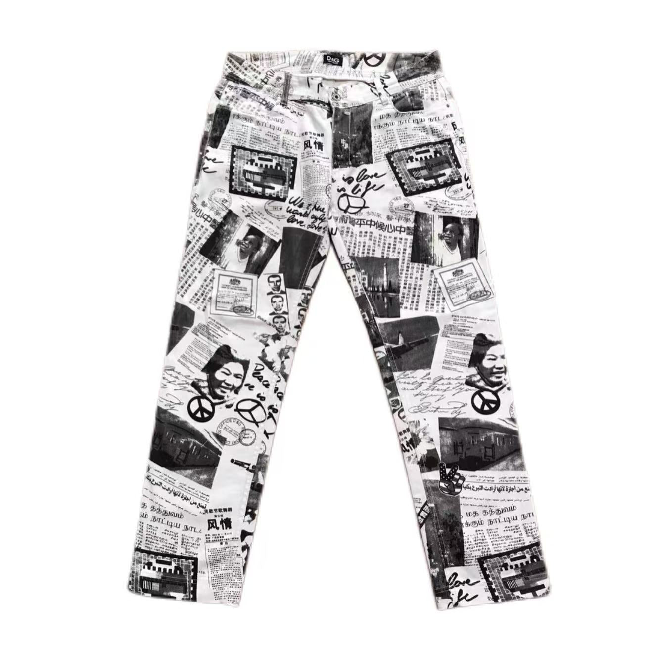 Dolce&Gabbana Poster print jeans