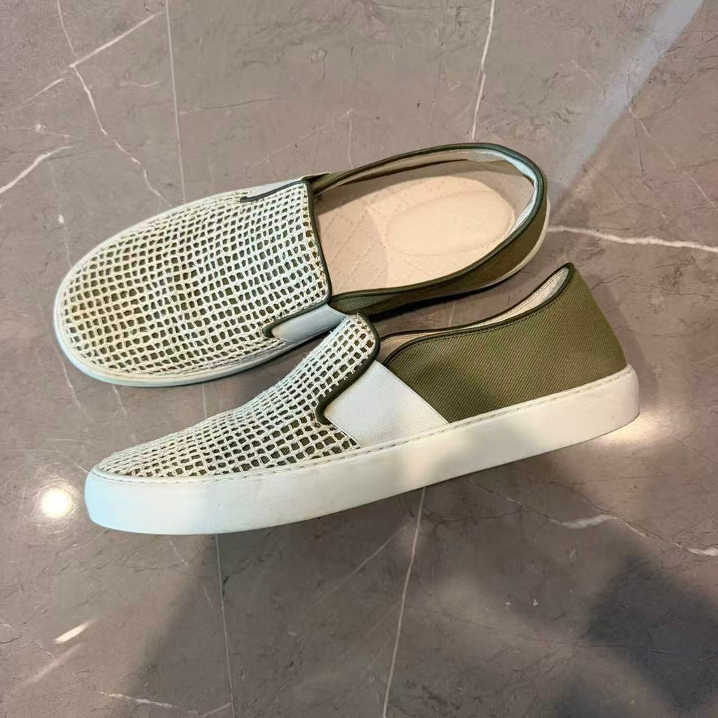Chanel Fabric Canvas Mesh Slip-On Sneakers