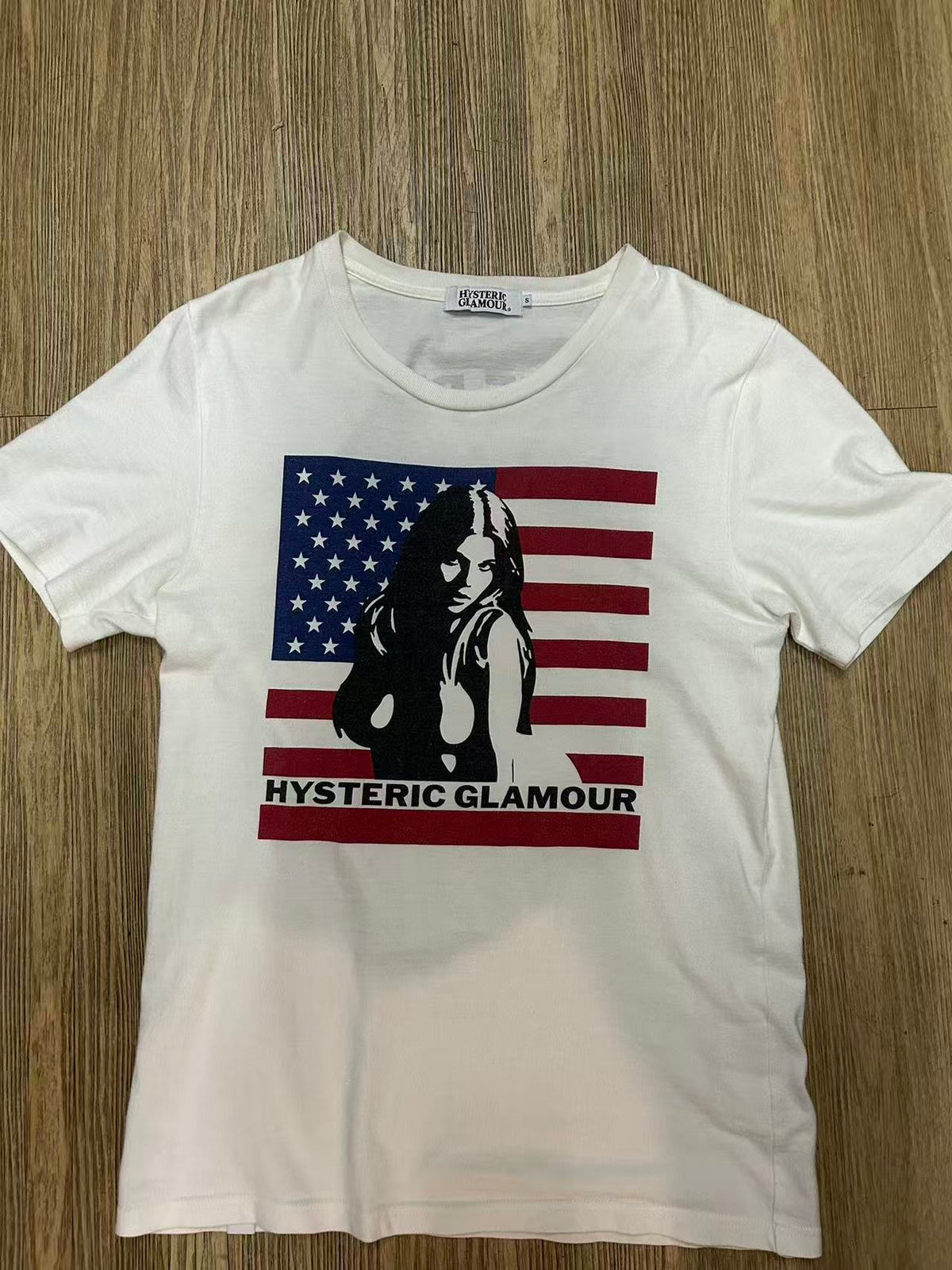 Hysteric Glamour America Flag Girl Graphic Tee