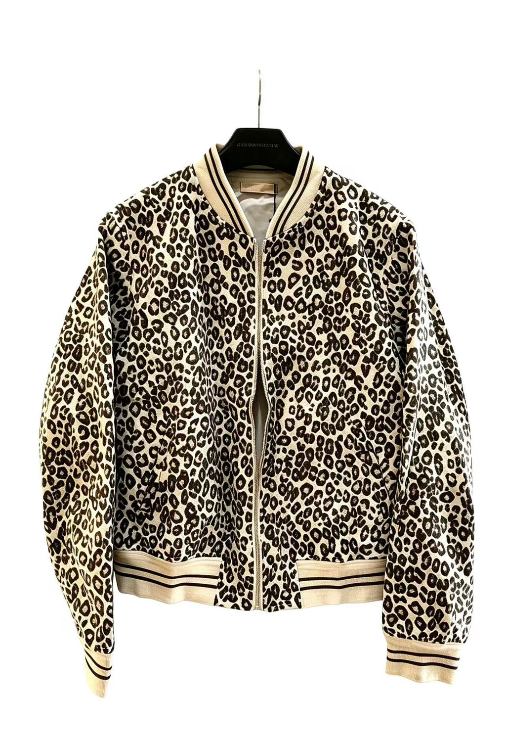 Alexander McQueen 14AW Leopard Print Bomber Jacket