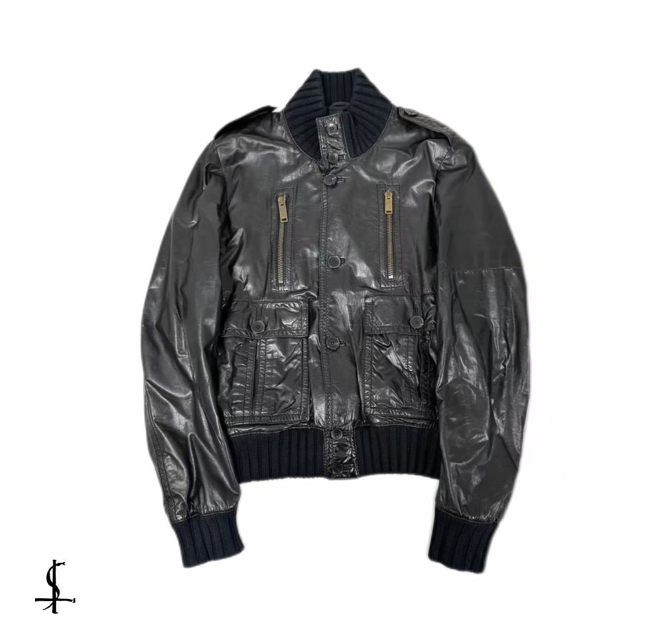 Gucci AW2009 Madonna Leather Premium Buttoned Jacket