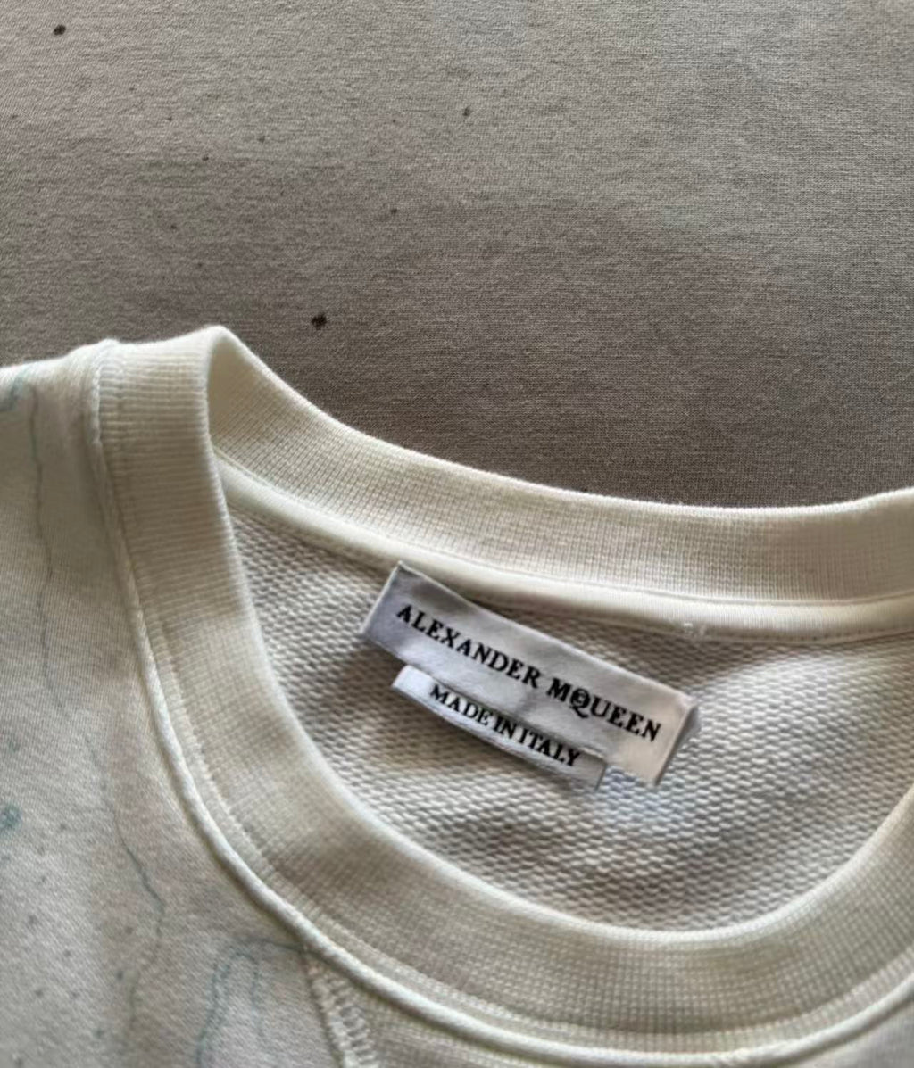 Alexander Mcqueen 17AW Explorer Print and Skull Sweatshirt