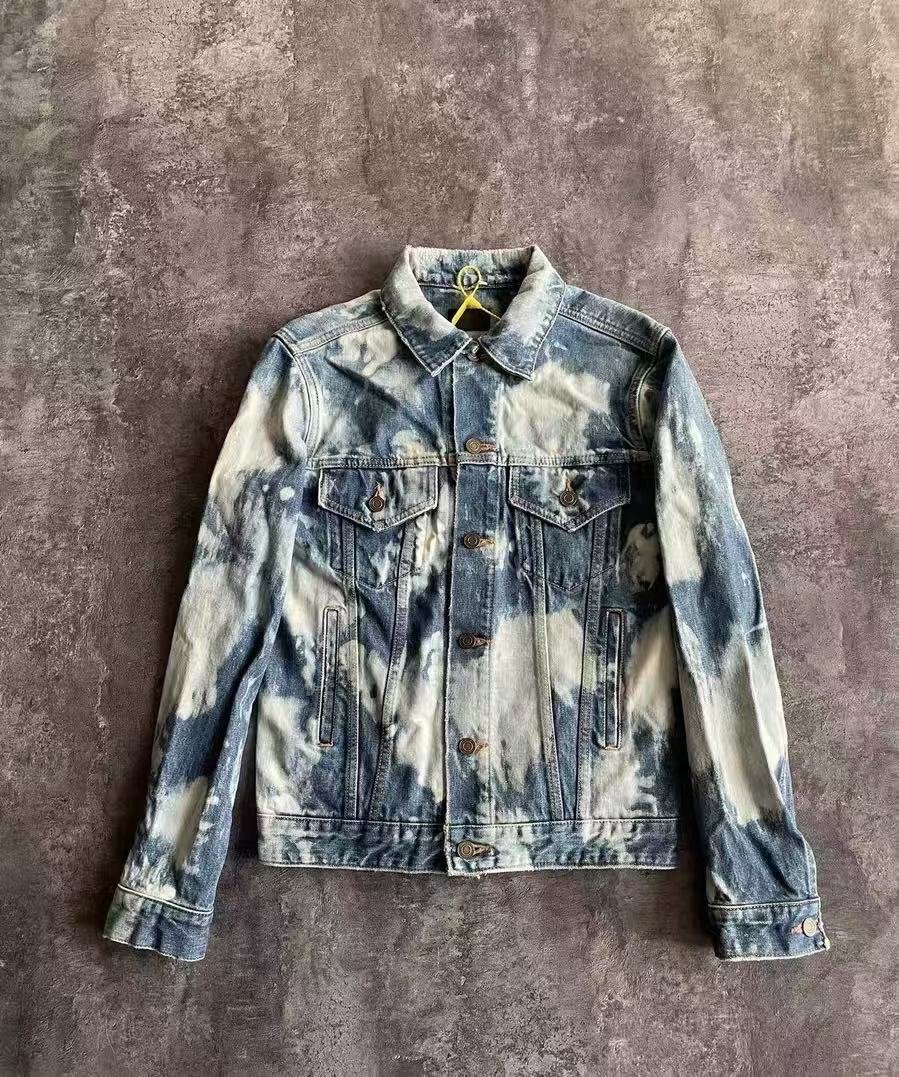 Saint Laurent SS16 Bleached Denim Jacket