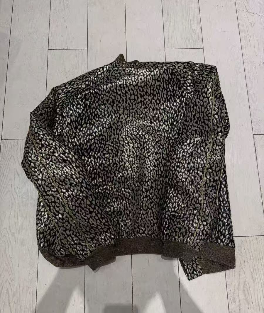 Saint Laurent 15SS Leopard Print Bomber Jacket