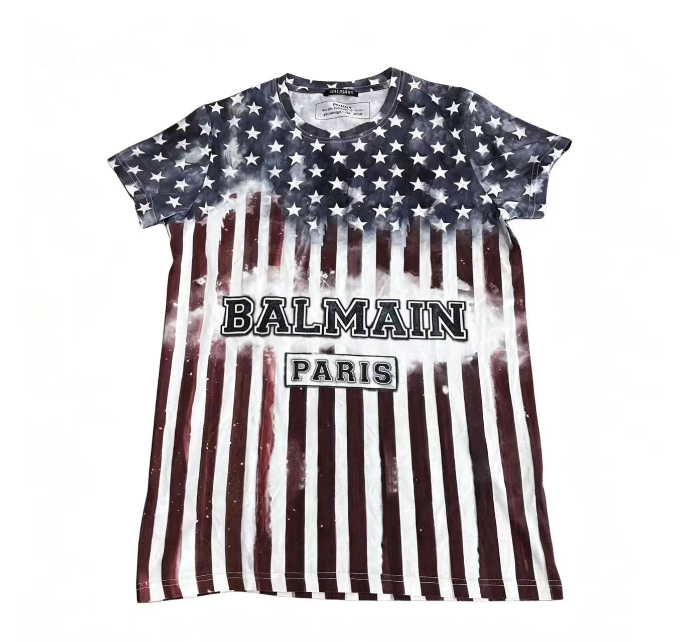 balmain stars and stripes tee