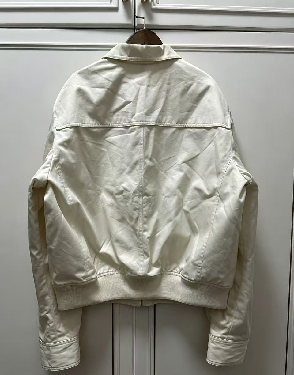 Gucci by Tomford 04ss Off-White Cropped Blouson Cotton light Jacket