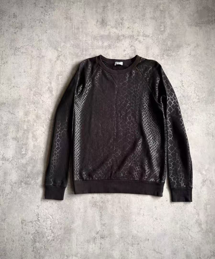 Saint Laurent 15AW Croc Embossed Sweatshirt