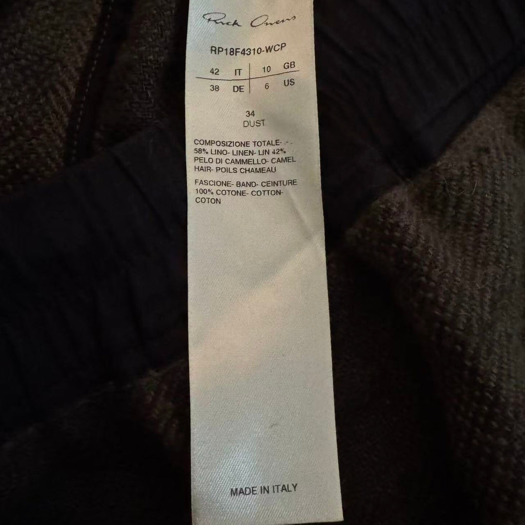 Rick Owens 18ss Tartan Wool Shorts