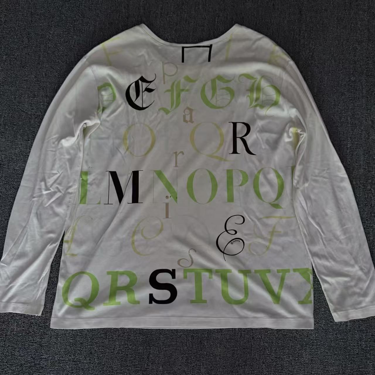 Hermes Alphabet Print shirt by Margiela
