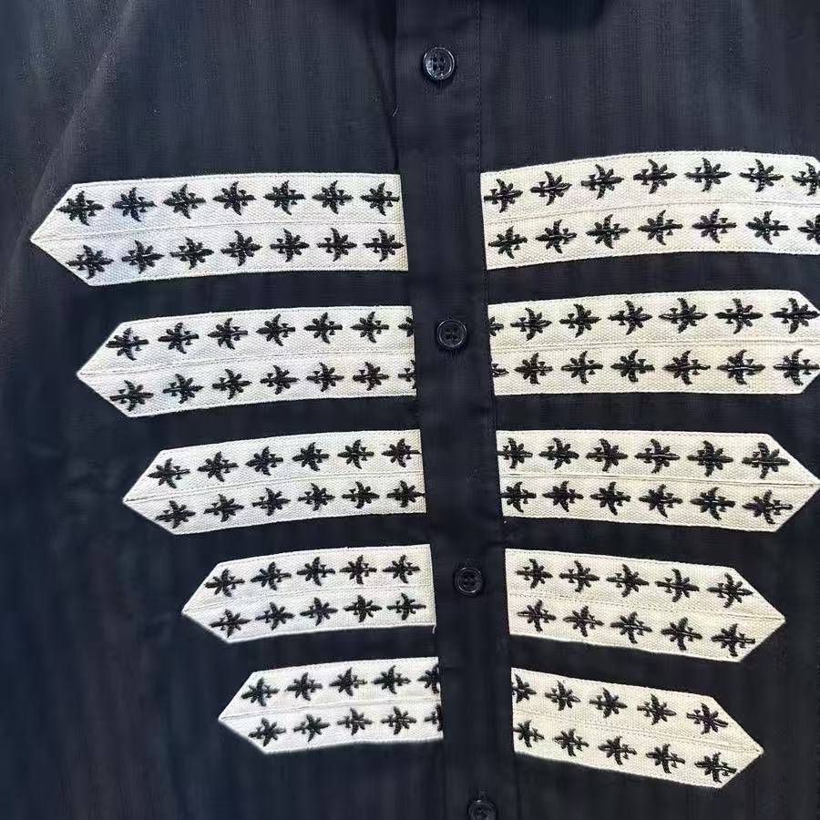 Saint Laurent 19SS Striped Officer Shirt