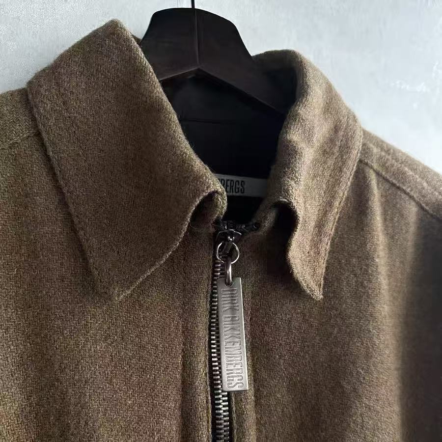 Dirk Bikkembergs Heavy-Duty Wool Zip-up Jacket