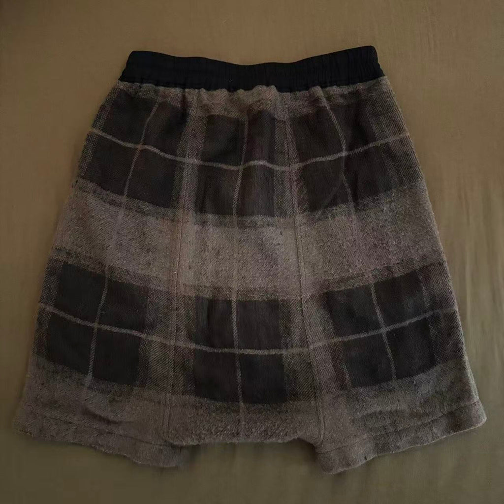 Rick Owens 18ss Tartan Wool Shorts