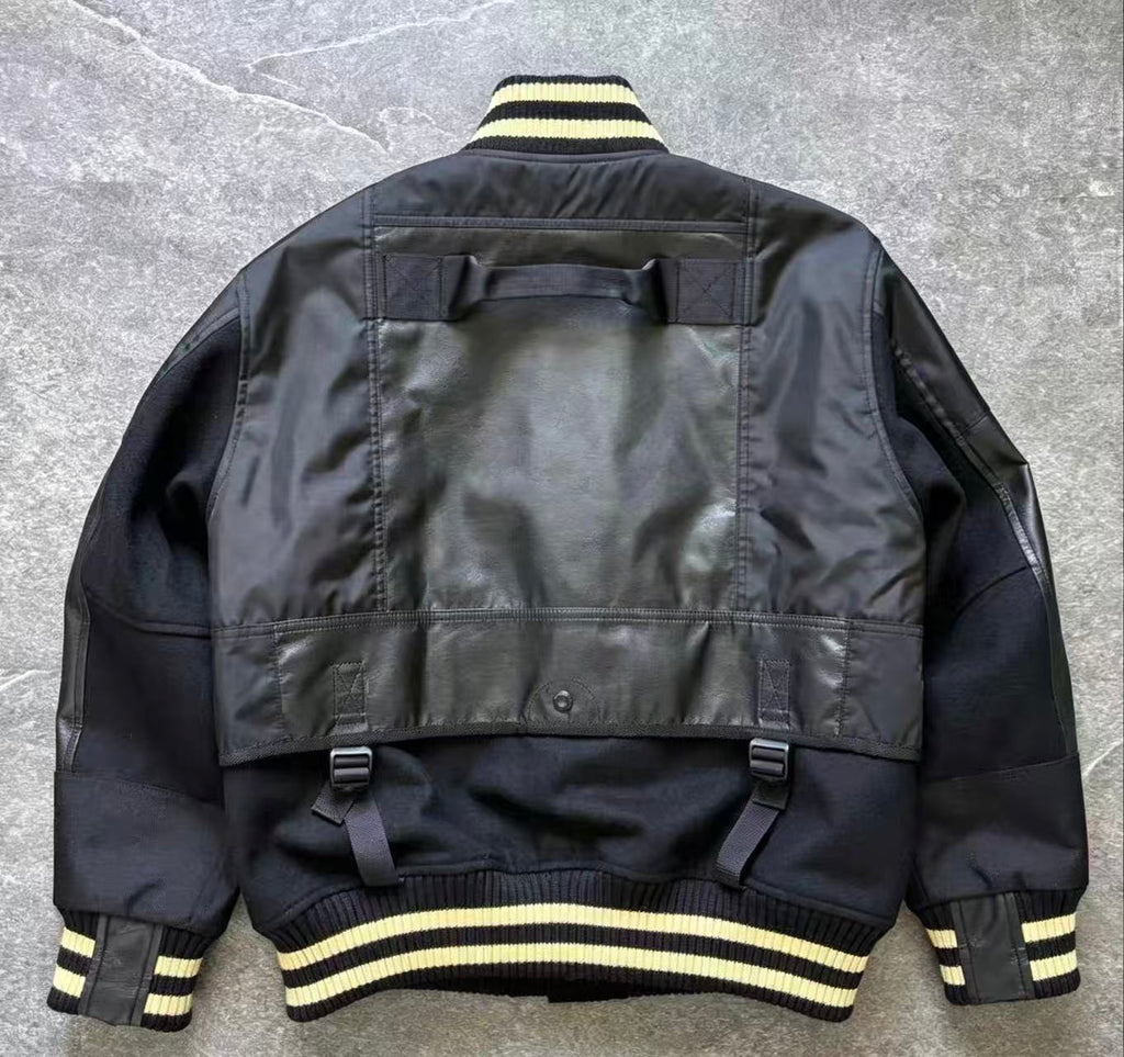 Junya Watnabe MAN 23AW Wool Nylon Varsity Jacket