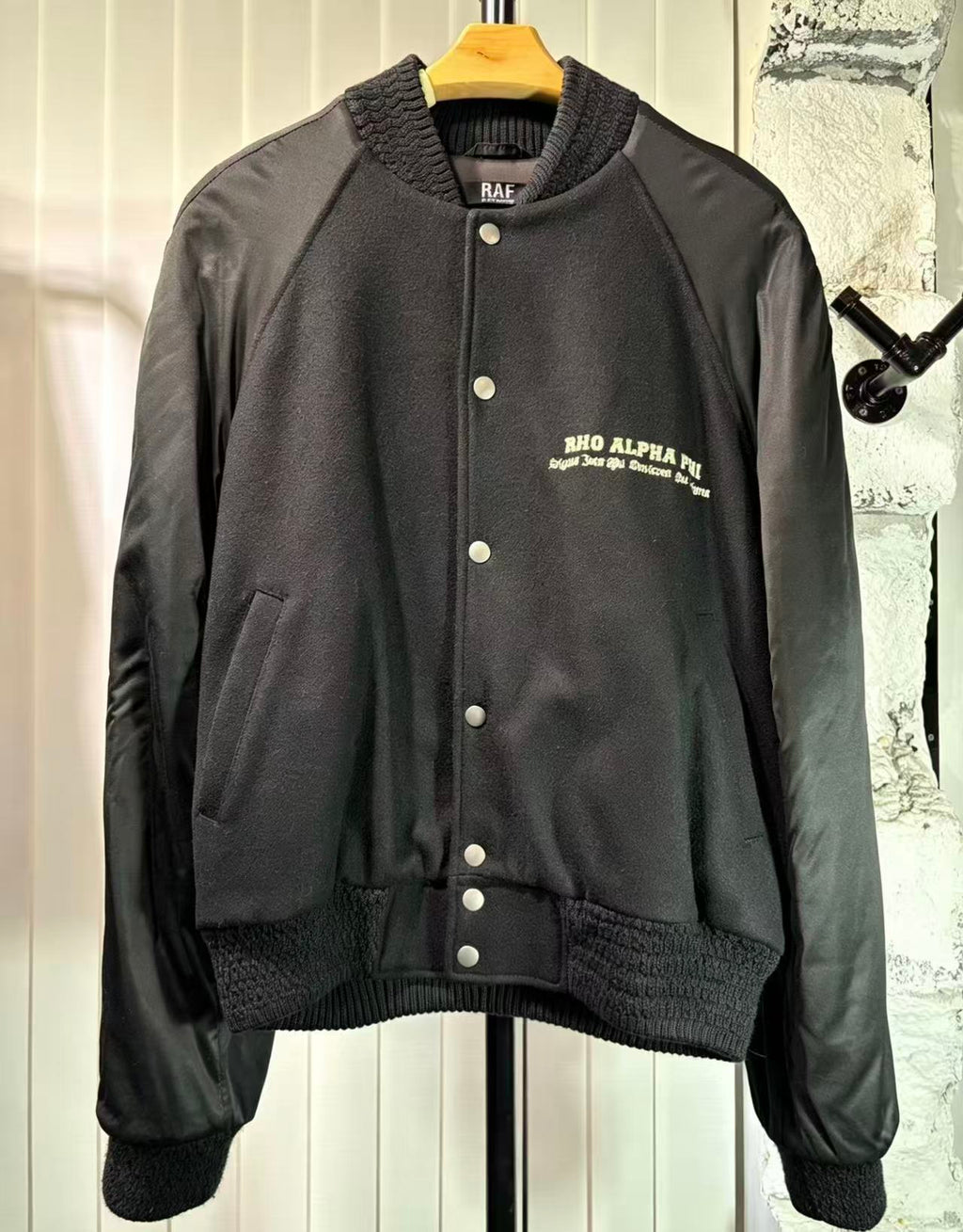 Raf by Raf Simons 06AW Ashes & Heroes Varsity Jacket