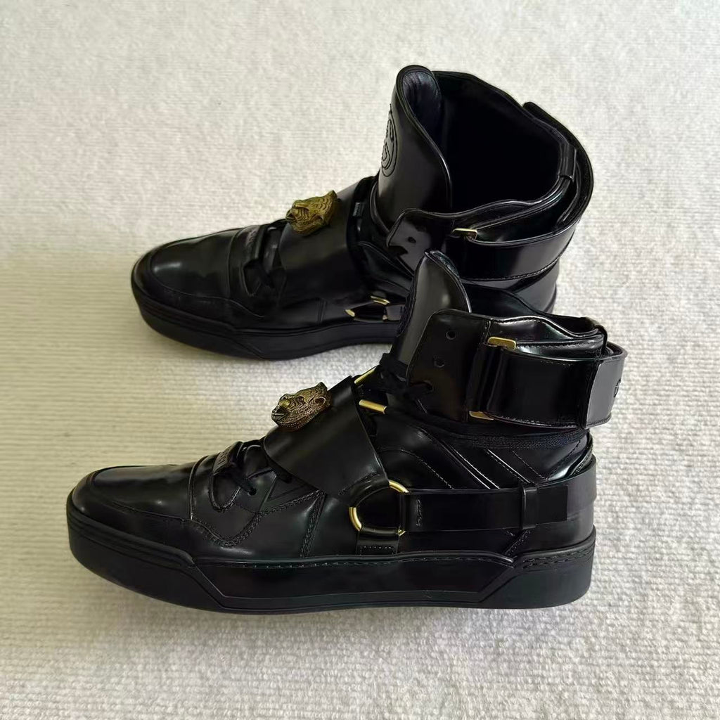 Gucci 16FW Major Tiger Leather Boots