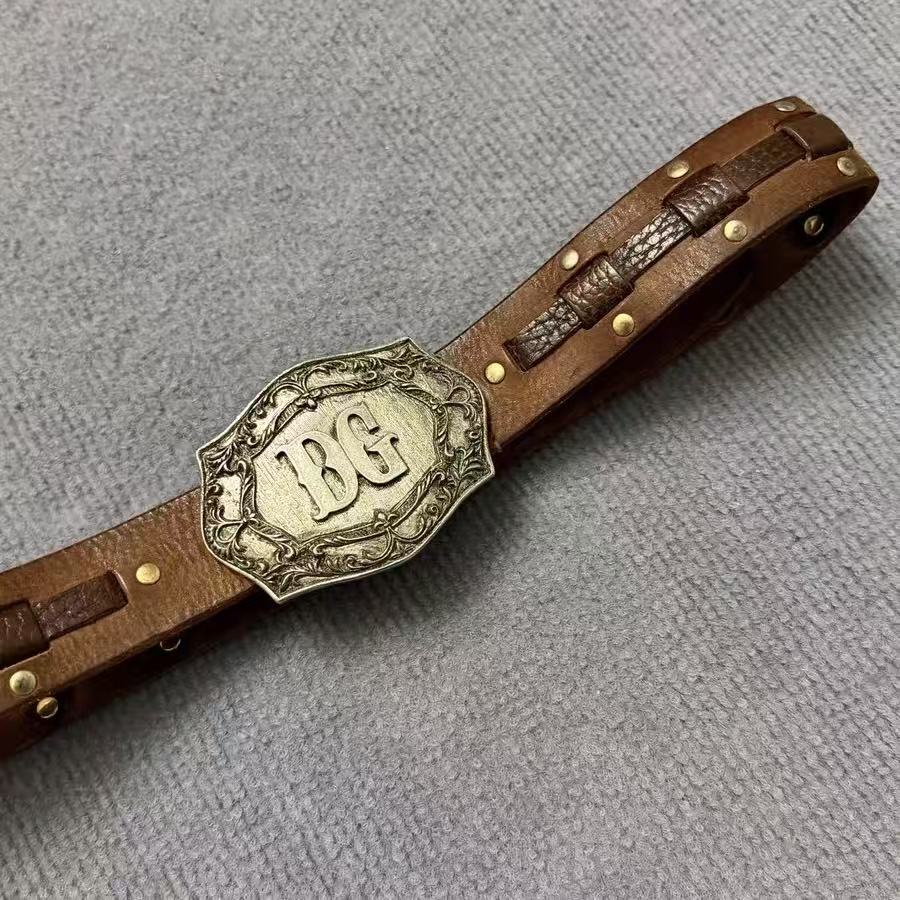 Dolce&Gabbana Antique DG Logo Belt