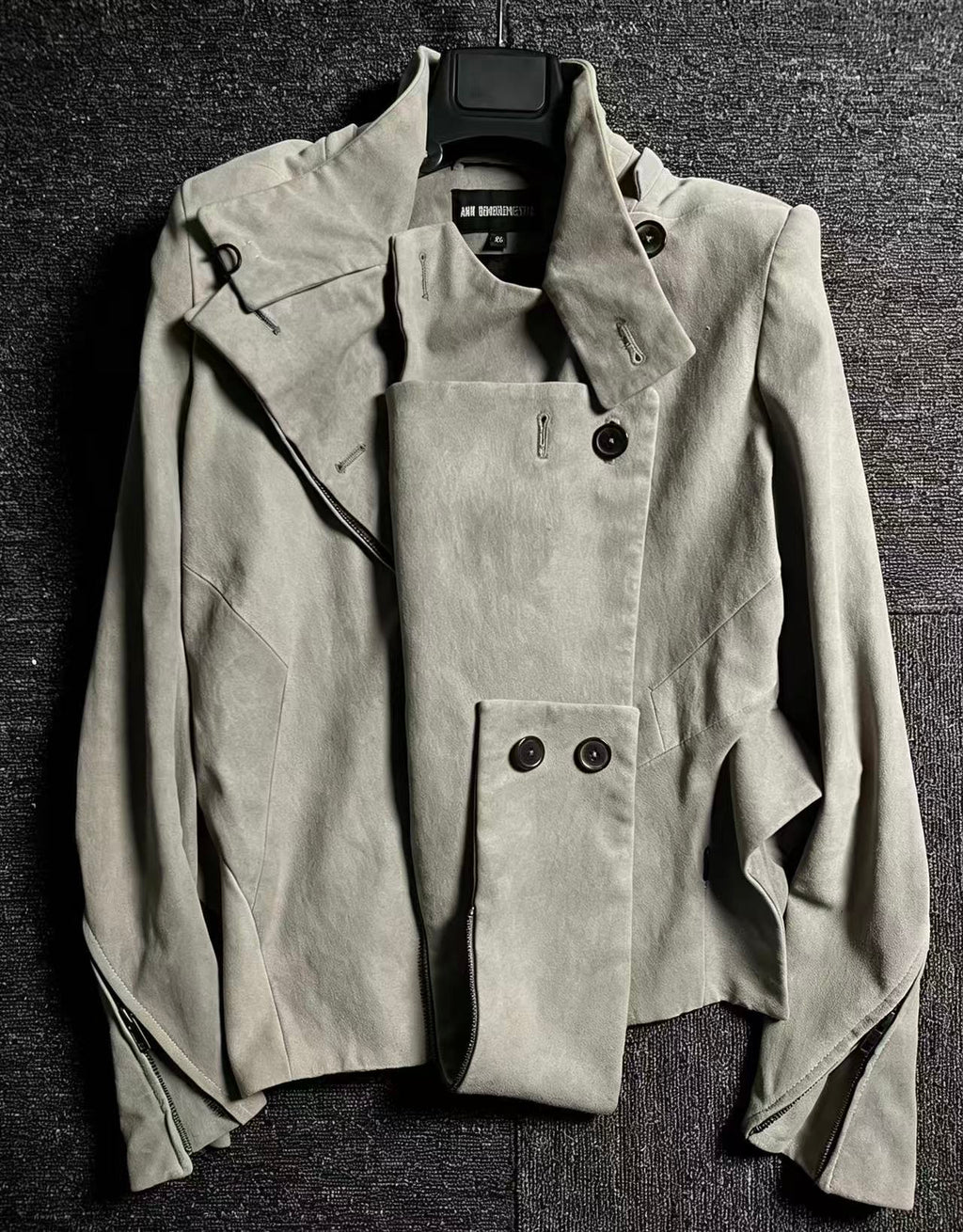 Ann Demeulemeester 12FW Deconstructed Leather Jacket
