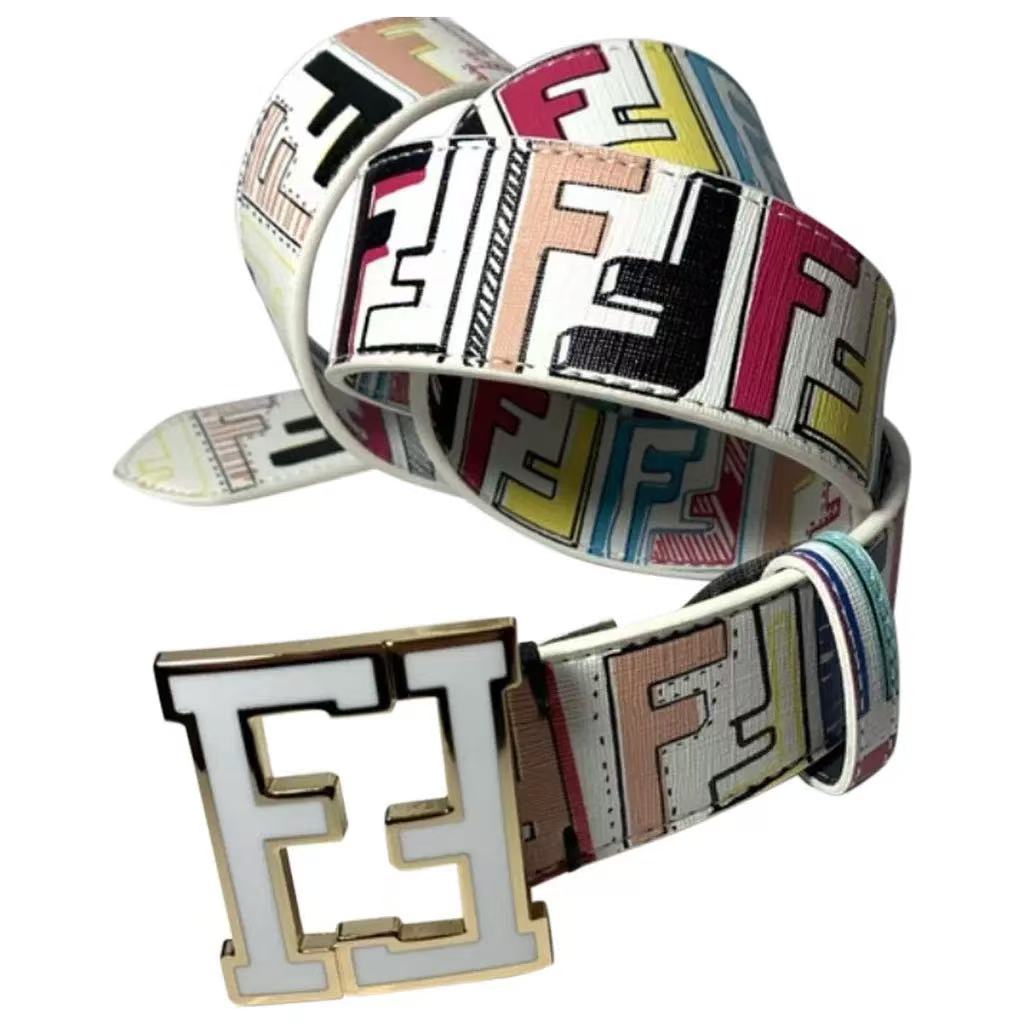 Fendi Multicolor Zucca Monogram Belt