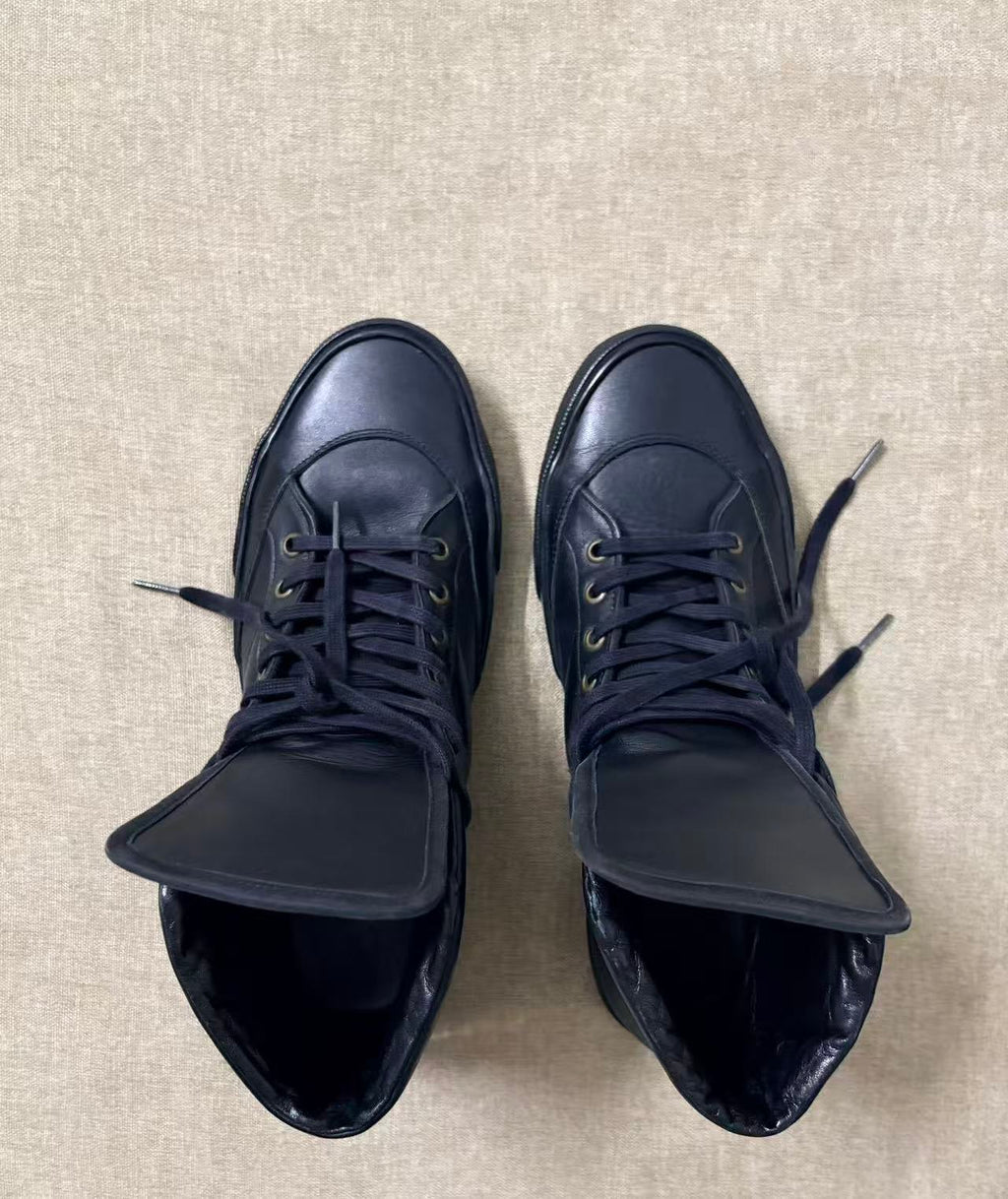 Saint Laurent By Hedi Slimane Rive Gauche Hi Top Sneakers