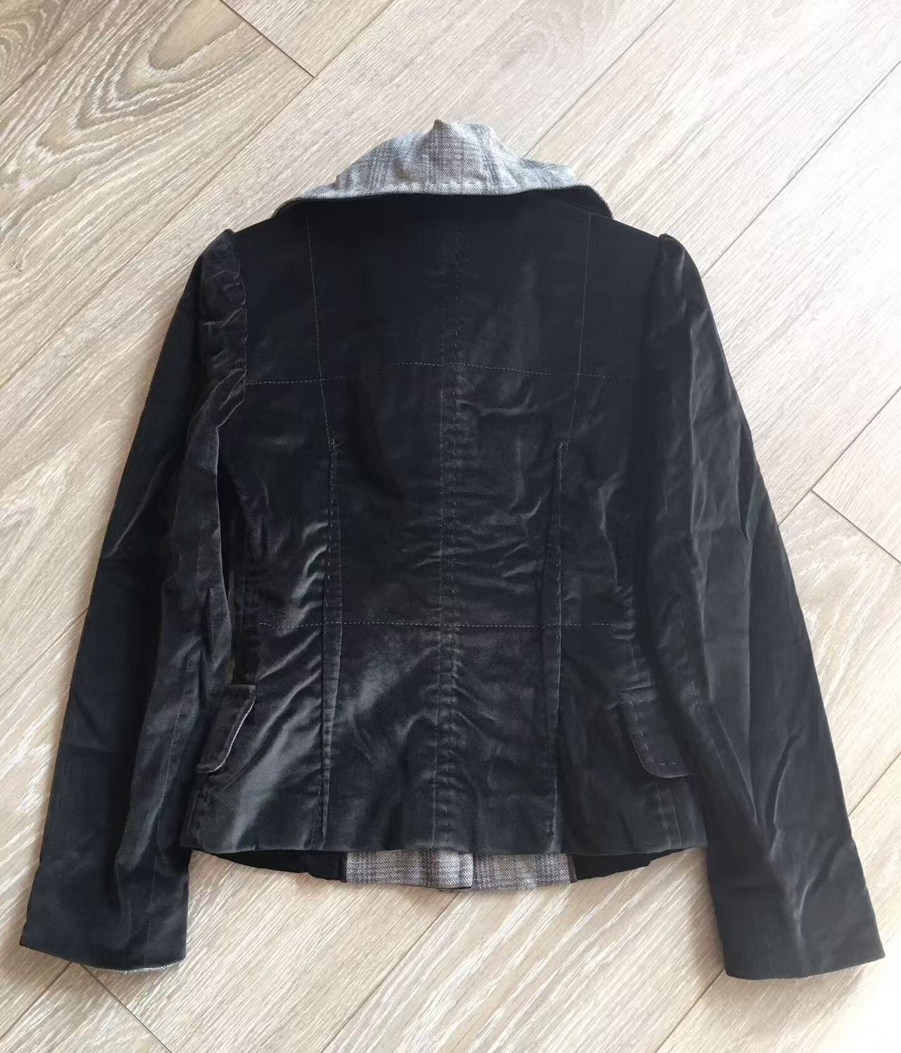 Dolce&Gabbana Velvet Fitted Blazer Jacket